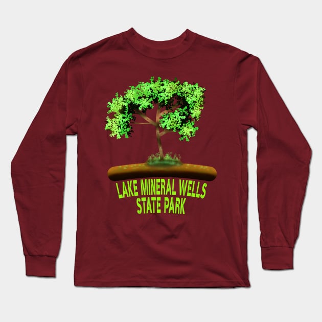 Lake Mineral Wells State Park Long Sleeve T-Shirt by MoMido